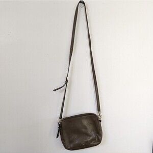 Fossil leather mushroom brown toaster crossbody purse